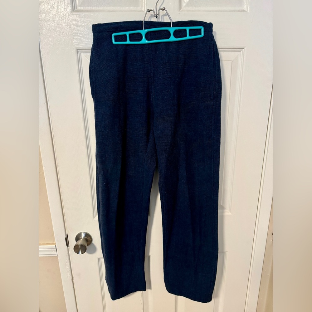Women’s Cotton Relaxed Fit pants. Textured pants. 100% hand woven cotton.